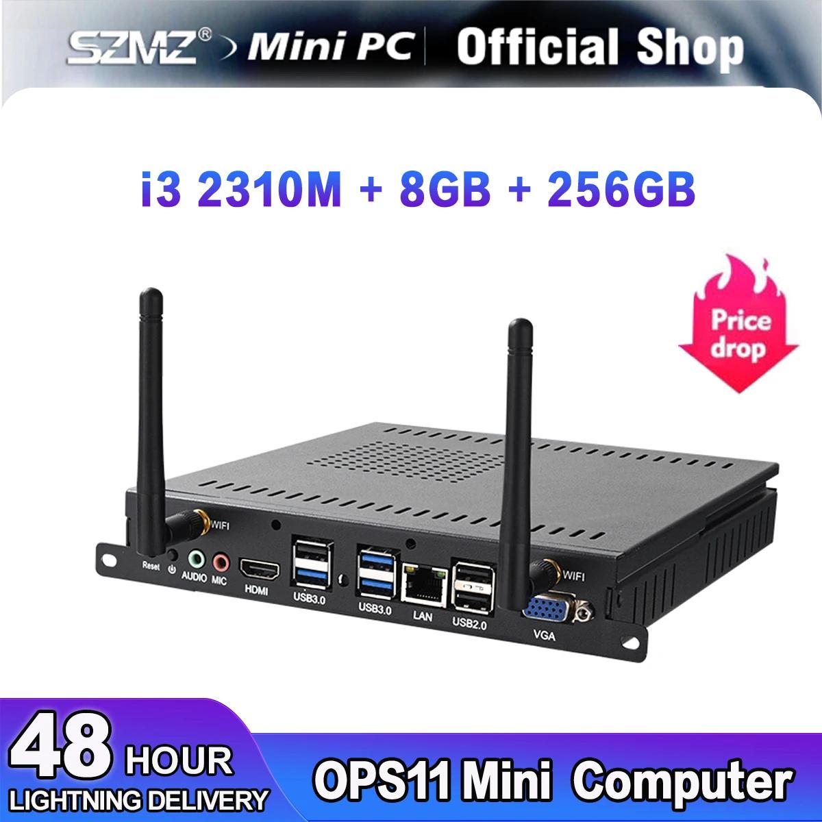 SZMZ OPS ̴ PC ǻ, HD Wifi ޴ ũž PC,  10 , I3, I5, I7 μ, DDR3 8GB, 256GB SSD